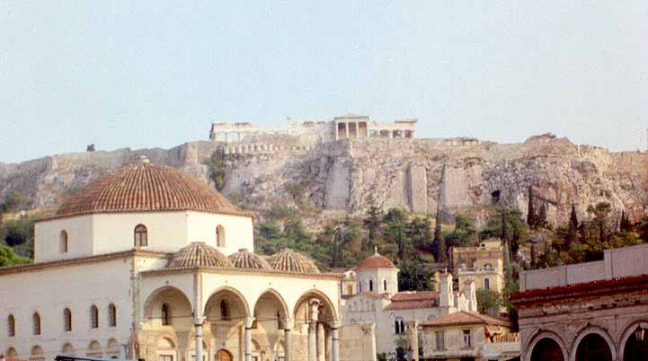 Athens. View of acropolis
